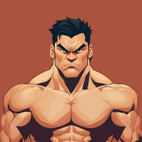 Vector Illustration Of A Macho Masculine Character 25751969 Vector Art