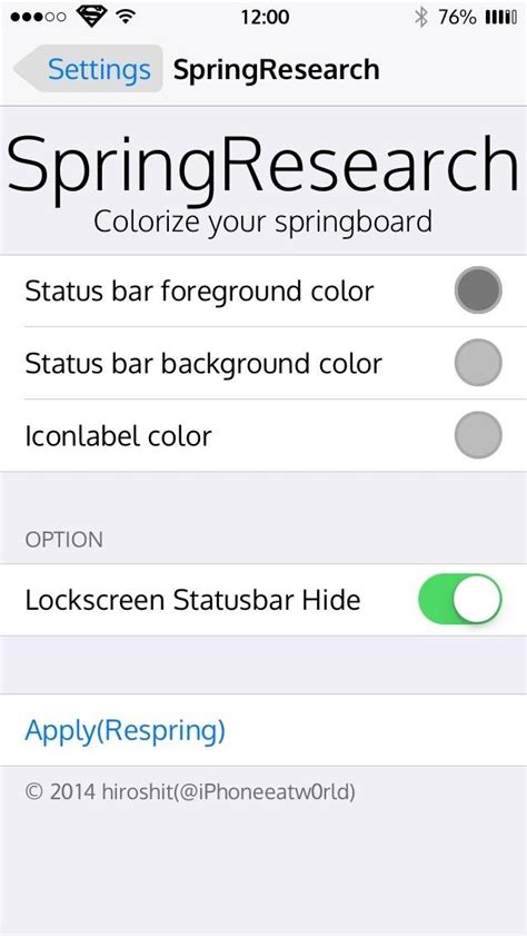 How To Customize Your Iphones Status Bar And Icon Label Colors Ios