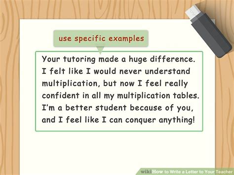 Is there anything that's particularly impressive about this teacher, their knowledge or their experience? How to Write a Letter to Your Teacher: 11 Steps (with ...