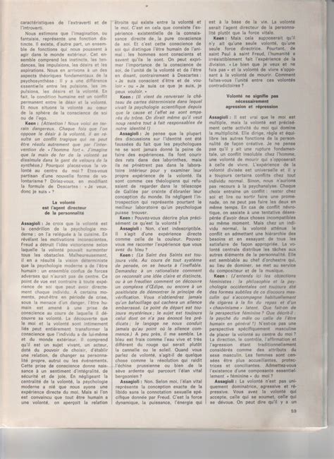 Interview Assagioli Revue Psychologie 07 1974 Le Corps Enchanté