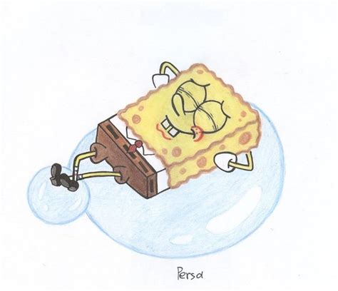 Spongebob On The Bubble By Spongepersa On Deviantart With Images