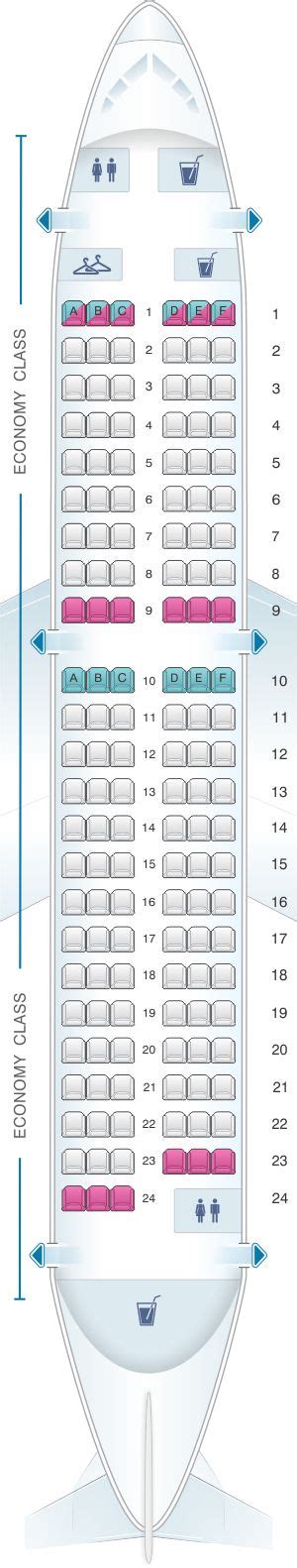 Seat Map Brussels Airlines Airbus A319 China Southern Airlines