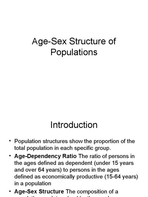 Age Sex Structures Of Populations Pdf