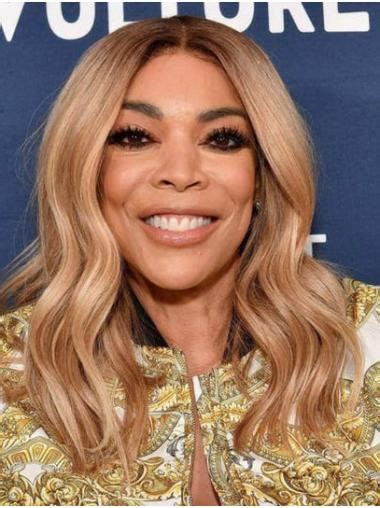Modern Without Bangs Long Blonde 16 Synthetic Wavy Wendy Williams Wigs
