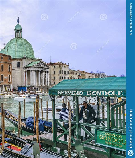 gondolas parked at grand canal venice italy editorial photography image of canal cityscape