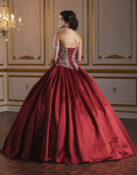 Stylish And Cheap House Of Wu Fiesta Gowns Quinceañera Strapless Satin
