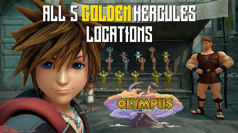 Kingdom Hearts 3 Olympus All Golden Hercules Locations Youtube