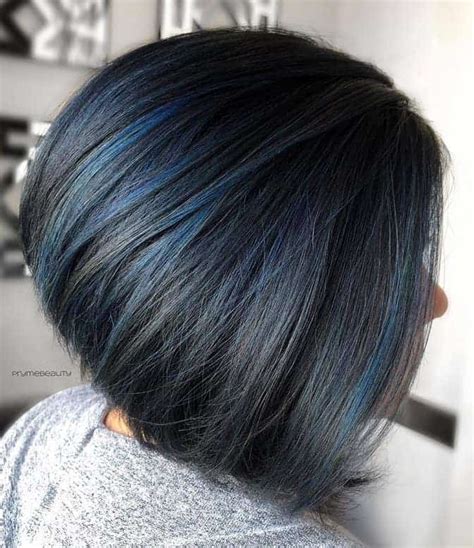 30 Sumptuous Blue Hair Highlights For Women Hairstylecamp