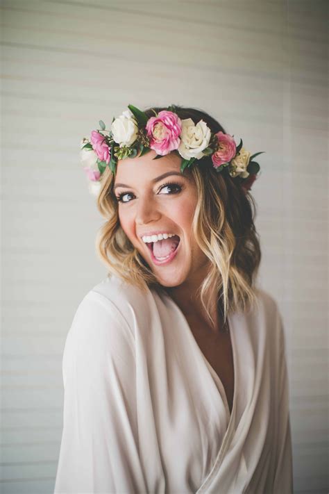 hawaii bride with flower crown flower crown bride bridal shower flowers wedding hair colors