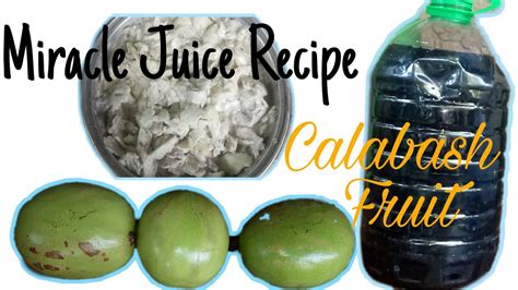 How To Prepare Miracle Calabash Juice Youtube