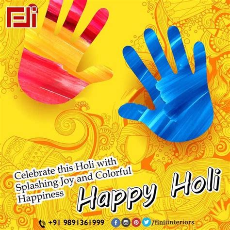 Happy Holi To All Of You Celebrate This Holi With Splashing Joy And