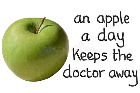 An Apple A Day Keeps The Doctor Away Stock Illustration Illustration Of Class Delicious