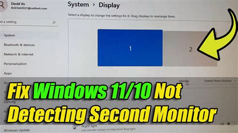 Fixed Windows 1110 Not Detecting Second Monitor Youtube