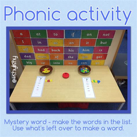 Phonic Challenge Make The Words To Find The Mystery One Phonics