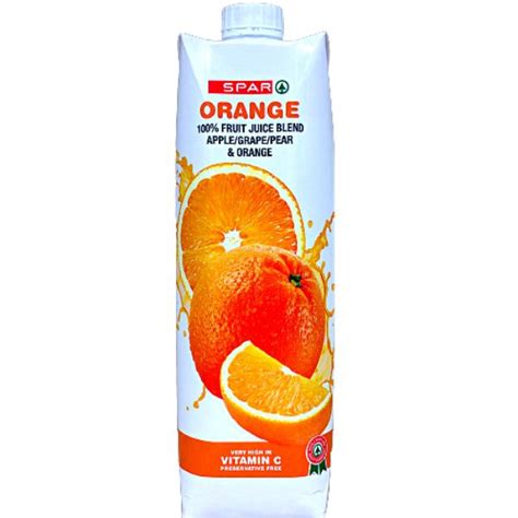 Spar Orange 100 Fruit Juice Blend 1l Sk6001008125713