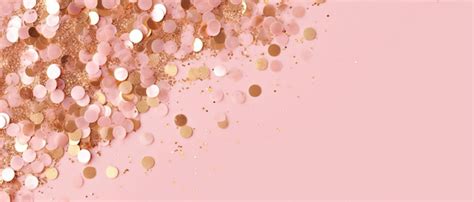 Premium Ai Image Gold Sparkles On Pink Background Light Pink