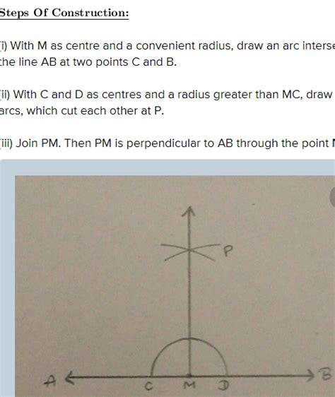 Draw Any Line Segment Ab And Mark Any Point P On It Using A Ruler And