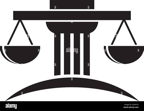 Derecho De Justicia Icono De Diseño De Logotipo Inspiración Con El Uso