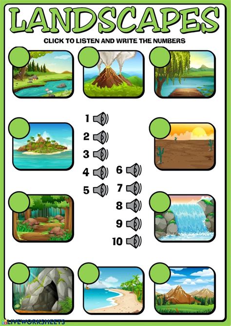 Landscapes Interactive And Downloadable Worksheet You Can Do The