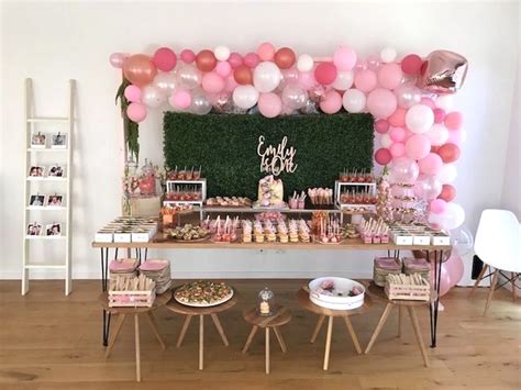 Beautiful pink and glitter gold party features party printables, stunning table setup, gift ideas and recipes. Kara's Party Ideas Pink & Rose Gold Birthday Party | Kara ...