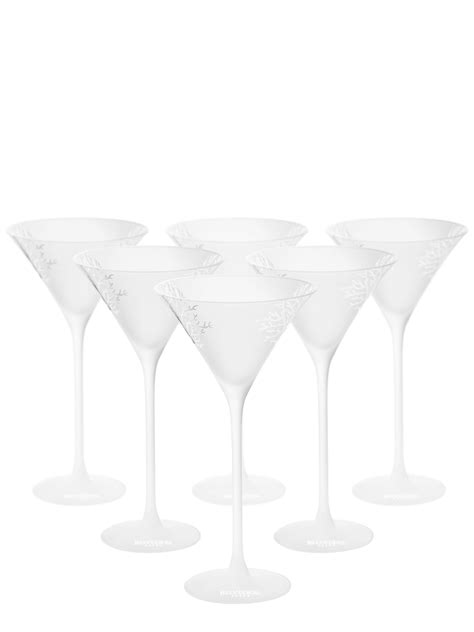 Belvedere Frosted Vodka Martini Glasses