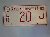 Photos of Massachusetts License Plates For Sale