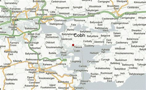 Map Of Cobh County Cork - Christmas Light