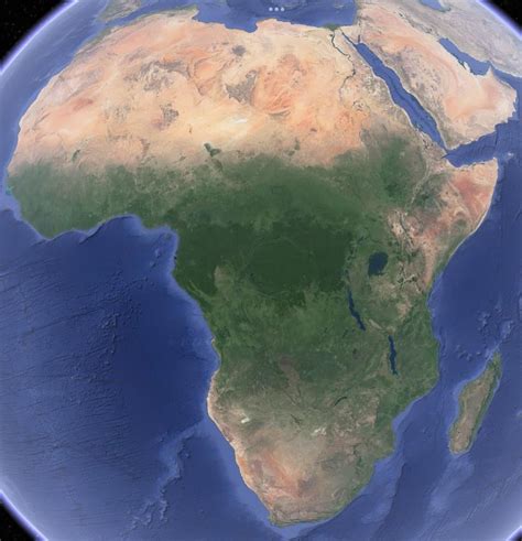 Physical Africa Map Rterritorialio