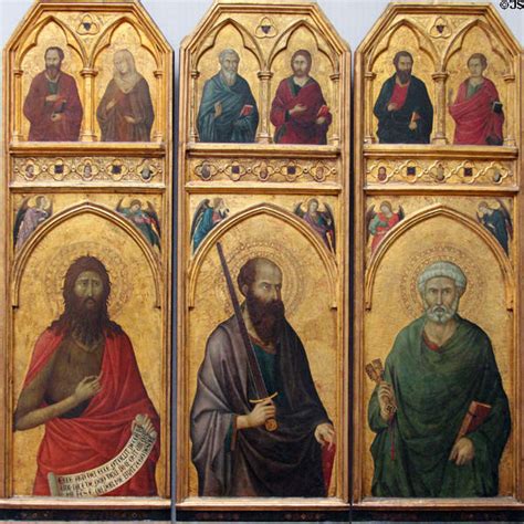 Part Of Altar Of St Croce Of Florence Painting By Ugolino Di Nerio At