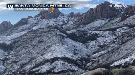 Rare Snow For Parts Of Southern California Weathernation