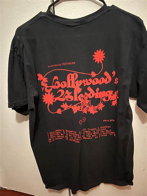 Post Malone Tour Tee Hollywoods Bleeding Post Malone Tee Grailed