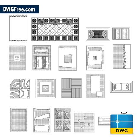 Carpets Blocks Dwg Drawing Download Free In Autocad