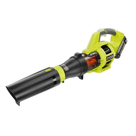 ryobi 110 mph 480 cfm variable speed 40 volt lithium ion cordless jet fan leaf blower with