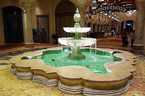 Fl Water Fountain In The Lobby Of Disneys Coronado Springs Resort