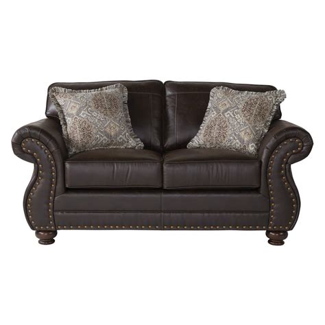 Roundhill Furniture Leinster Faux Leather Upholstered Loveseat