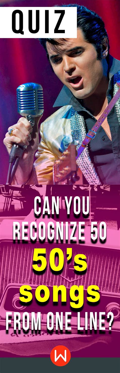 Quiz Can You Recognize 50 50s Songs From One Line Pop Culture
