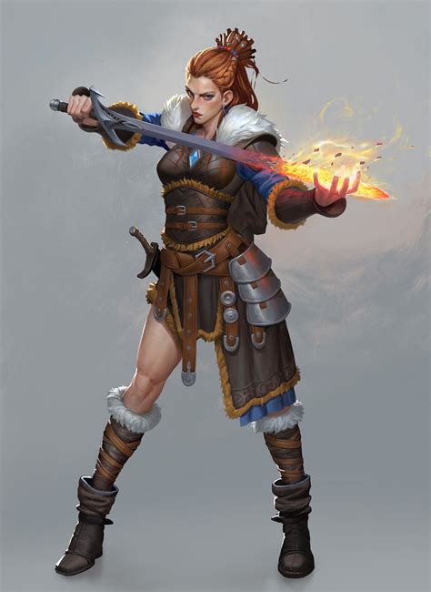 Viking Character Female Character Concept Fantasy Character Art Rpg