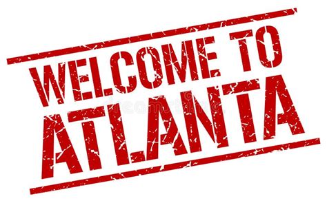 Welcome To Atlanta Stamp Stock Vector Illustration Of Isolated 121392179