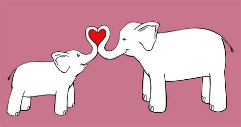Would you like to draw a mother and daughter? elephant line drawings | This is a mom and baby elephant ...