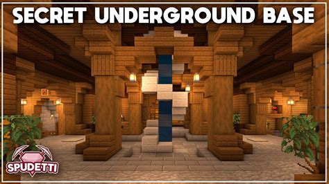 Minecraft How To Build A Secret Underground Base Tutorial YouTube