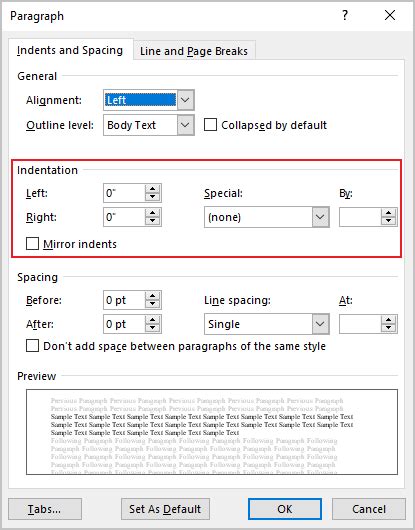Create A 0 5 First Line Indent In Word Ngoter