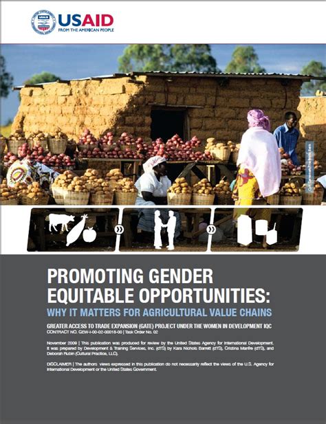 promoting gender equitable opportunities why it matters for agricultural value chains