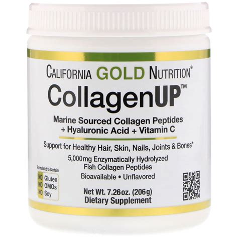 California Gold Nutrition Collagenup Marine Collagen Hyaluronic