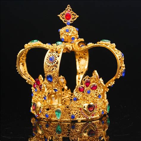Kings Crown Gold Imperial Emperor Crown Majestic Crowns
