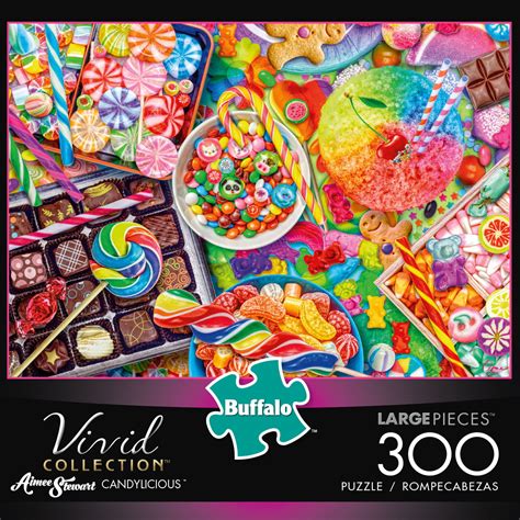 Buffalo Games Large Piece Vivid Candylicious 300 Piece Jigsaw