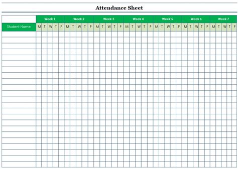 Employee Attendance Tracker Template Word Excel Excel Tmp