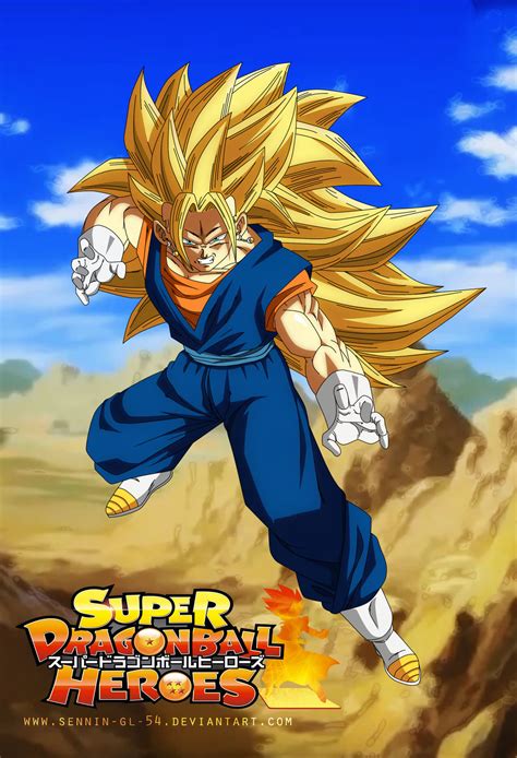 Vegito Ssj 3 Super Dragon Ball Heroes By Sennin Gl 54 On Deviantart