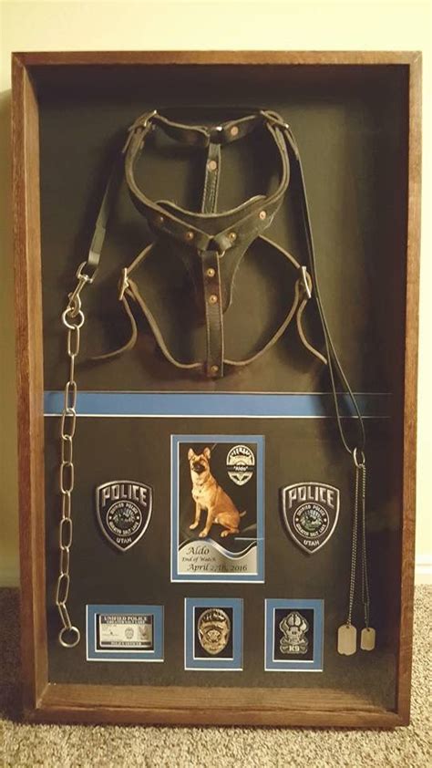 K9 Police Shadow Box By Mike Johnson Shadow Box Police K9 Police Dogs