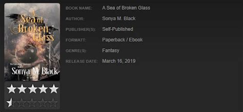 A Sea Of Broken Glass By Sonya M Black Spfbo 5 Finals Review