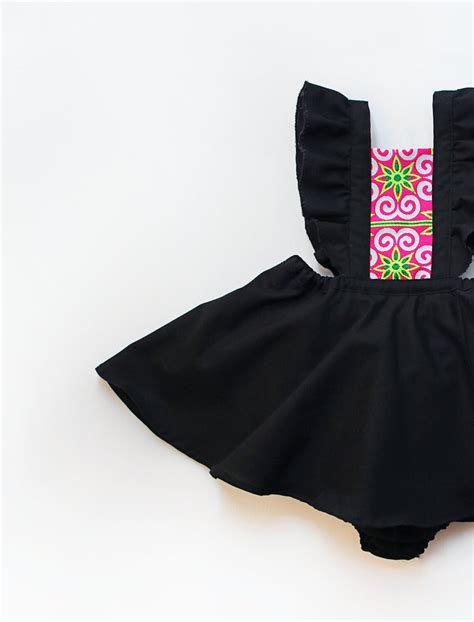 Hmong baby girl clothes black girl pinafore dress baby girl | Etsy